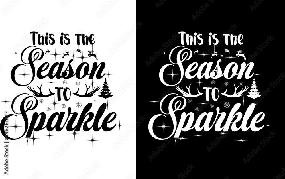 Christmas typography T-shirt Design Christmas typography T-shirt Design
