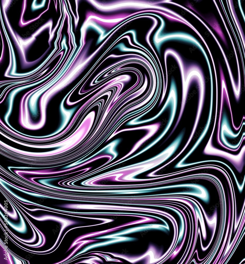 Fototapeta premium Neon light twirl swirl background