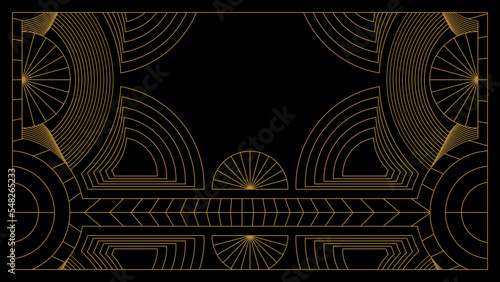 Gradient art deco background