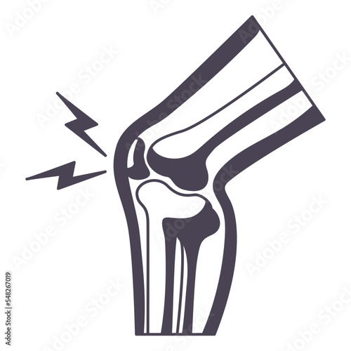 Knee pain icon