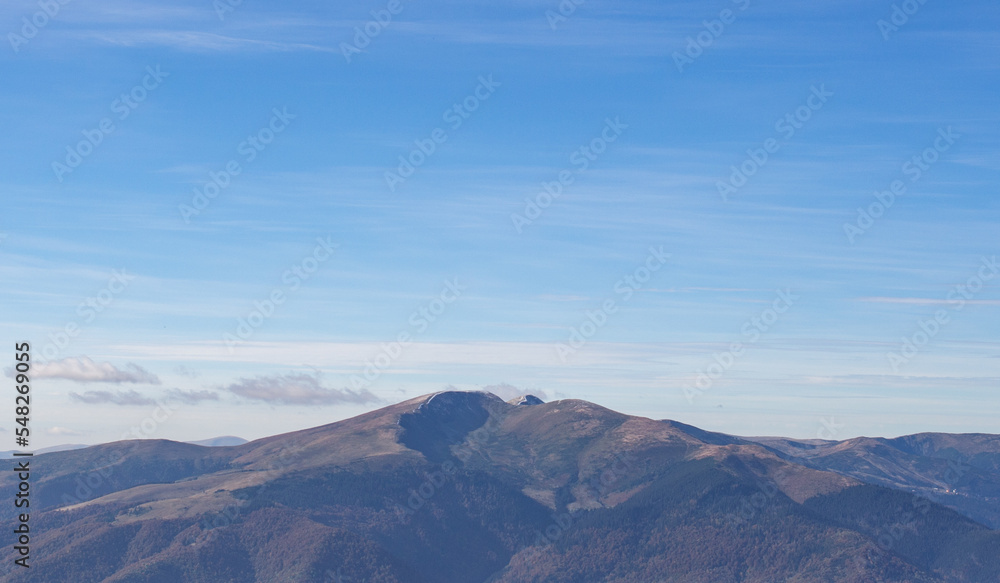 clouds over the mountains