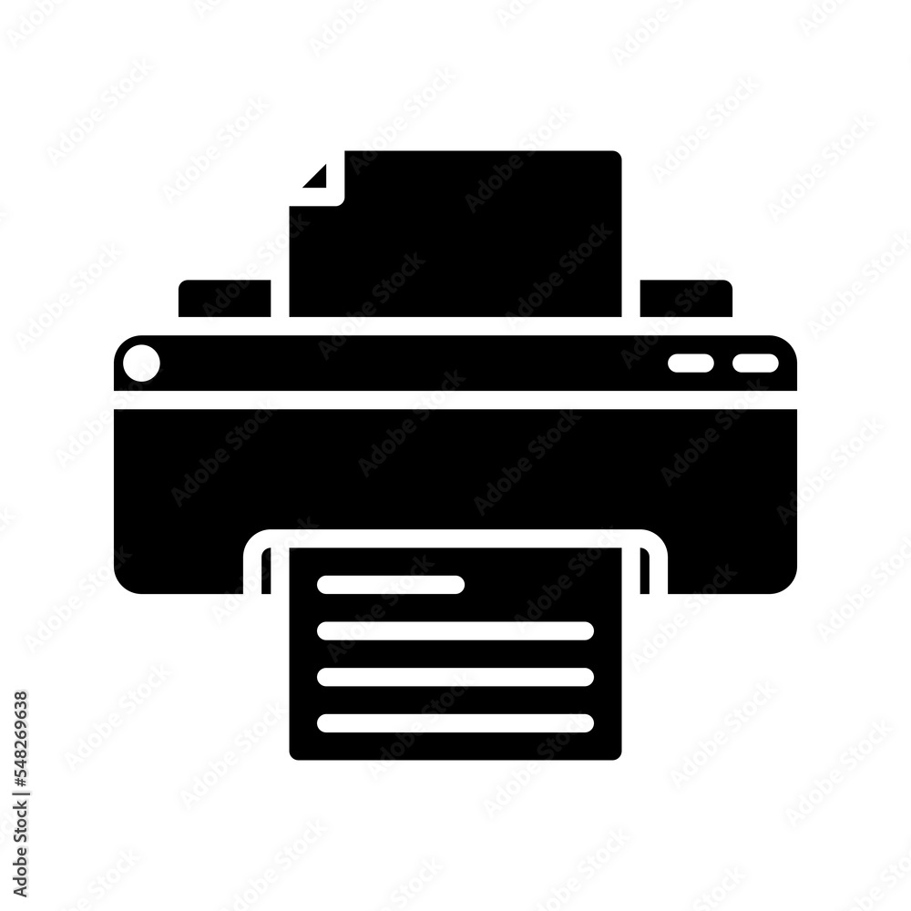 Printer icon. sign for mobile concept and web design. vector illustration Printer icon. sign for mobile concept and web design. vector illustration