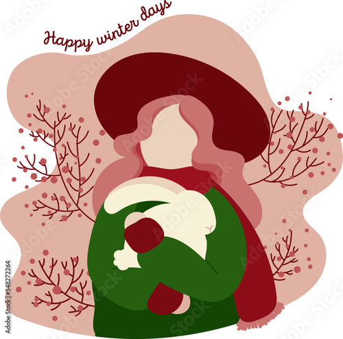 christmas illustration for sales gifts social media  photo