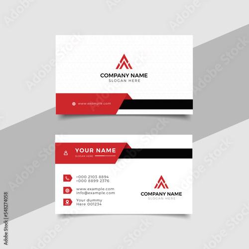 Modern professional business card Premium Vector
