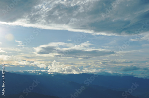 mountain, benguet, philippines, view, field, landscape, nature, clouds, sky, background, green © shedina