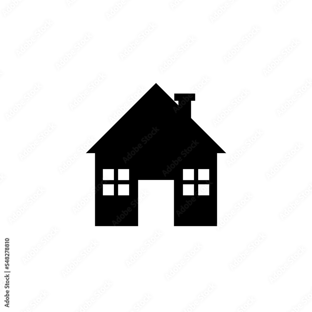 Home icon isolated on white background Home icon isolated on white background