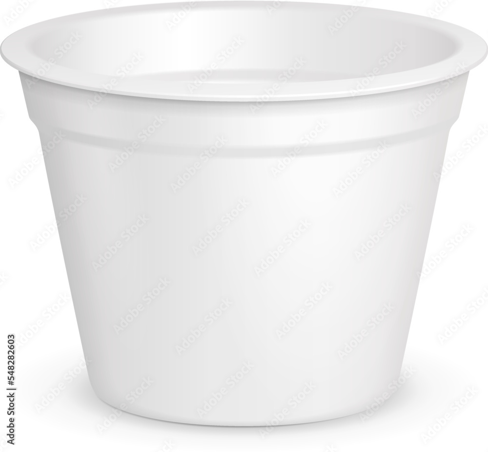Mockup Open Cup Tub Food Plastic Container For Dessert, Yogurt, Ice Cream, Sour cream Or Snack. Illustration Isolated On White Background. Mock Up Template Ready For Your Design. Mockup Open Cup Tub Food Plastic Container For Dessert, Yogurt, Ice Cream, Sour cream Or Snack. Illustration Isolated On White Background. Mock Up Template Ready For Your Design.