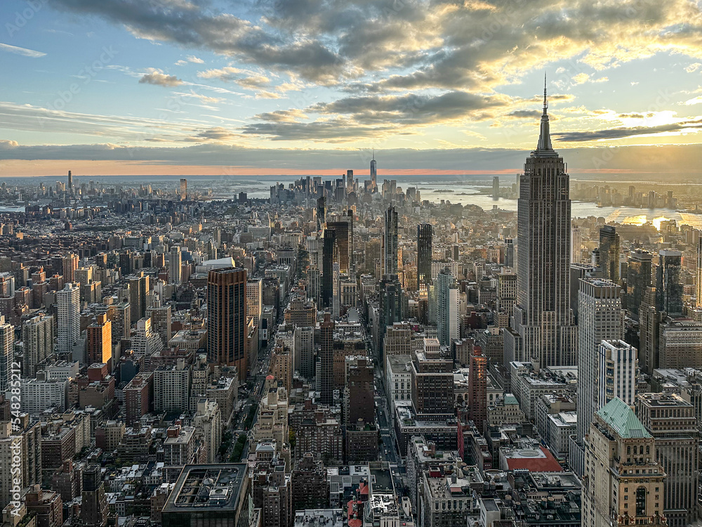 Fototapeta premium Manhattan New York City Skyline View