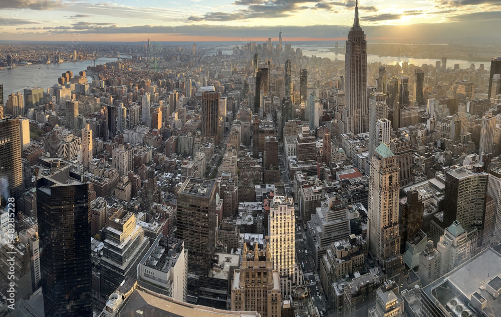 Manhattan New York City Skyline View Manhattan New York City Skyline View