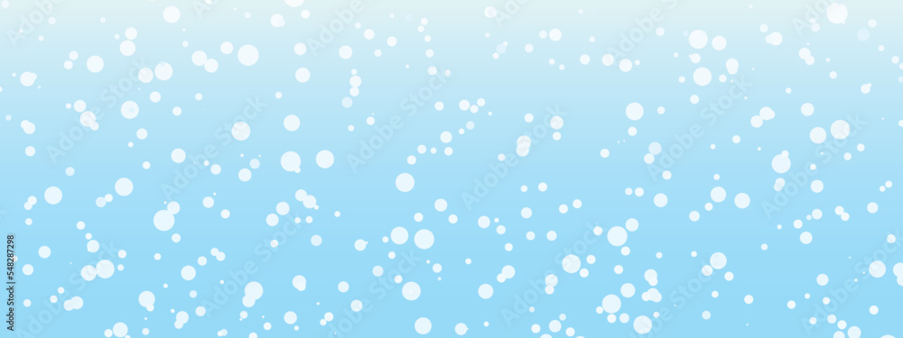 winter christmas, snow banner - vector illustration