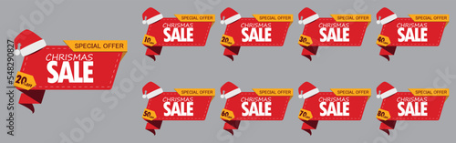 Chrismas sale tags 
