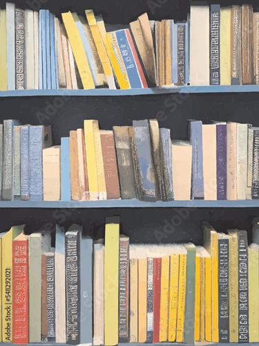 books in a library