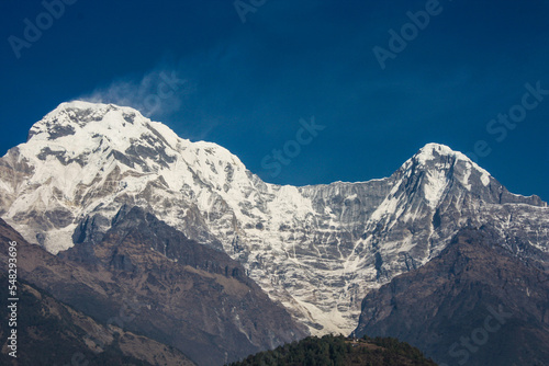 Mardi Himal  Mt. Machhapuchhare  Annapurna mountain seen during Annapurna Base Camp  Trekking Nepal
