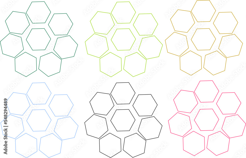 Colorful geometric shapes on white background. Colorful geometric shapes on white background.