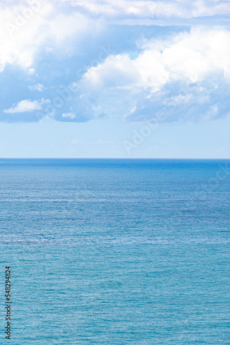 horizon above sea seen from top of cliff