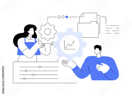 Productivity abstract concept vector illustration.