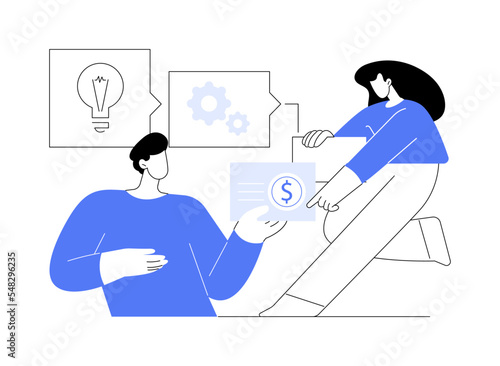 Business plan abstract concept vector illustration.