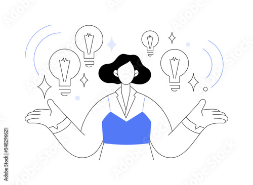 Imagination abstract concept vector illustration.