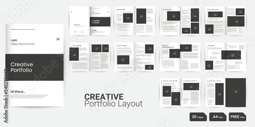 Creative Portfolio Template Portfolio Layout
