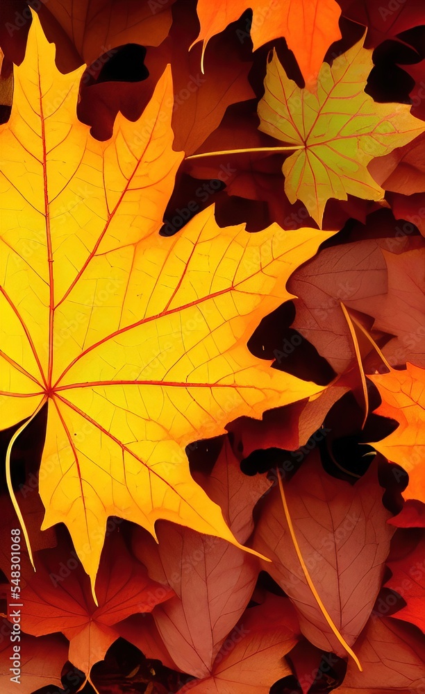 Fototapeta premium autumn leaves background