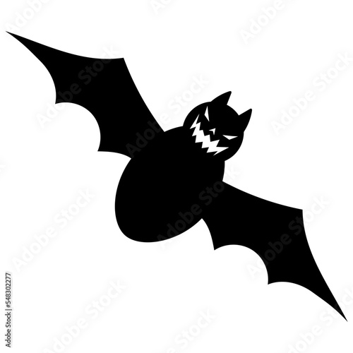 Bat with scary face