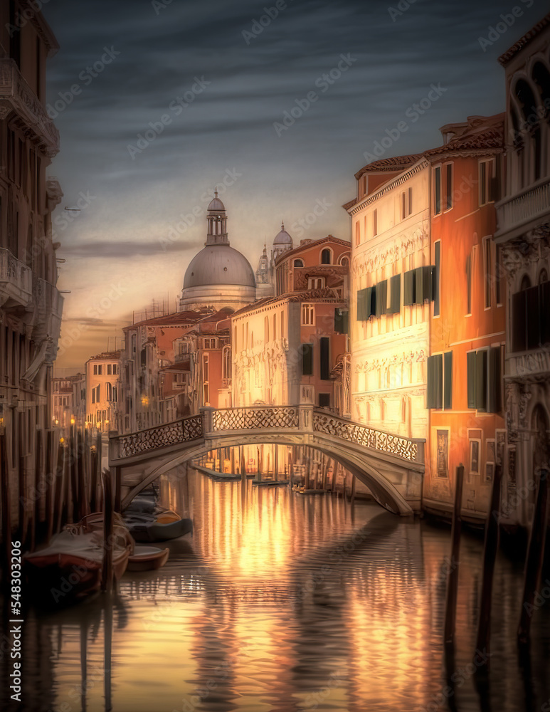 Naklejka premium Venice Sunset, Italy