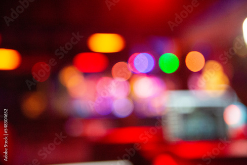 defocused christmas lights