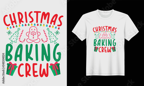 Merry Grinchmas Christmas T-Shirt Design. photo