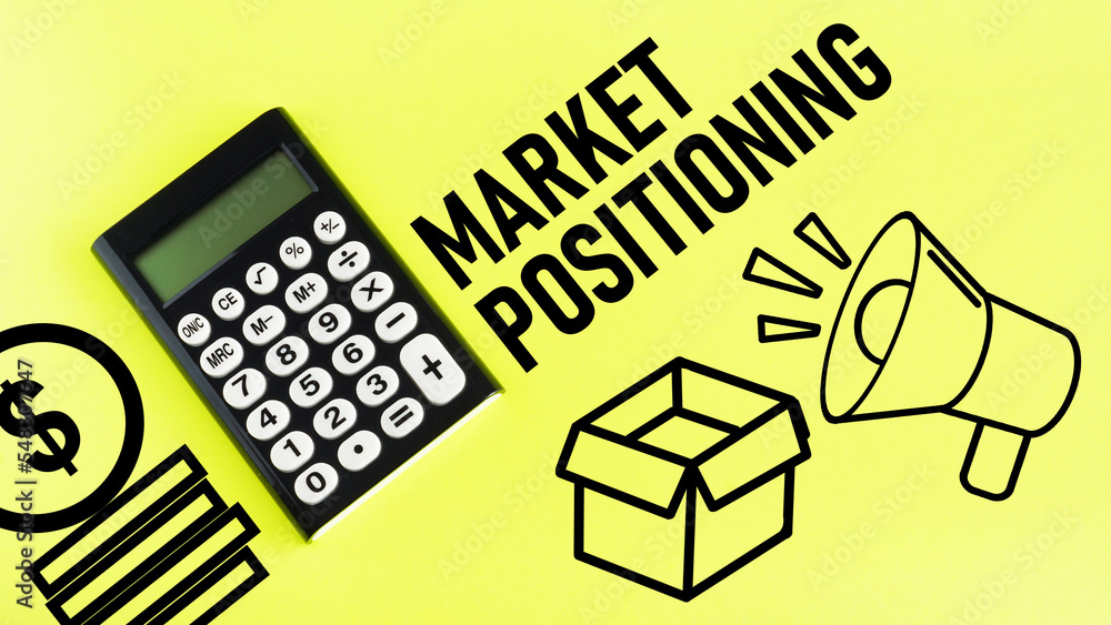 Market positioning is shown using the text Market positioning is shown using the text