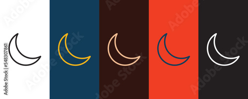 Moon icon for web and mobile