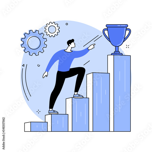 Motivation abstract concept vector illustration.