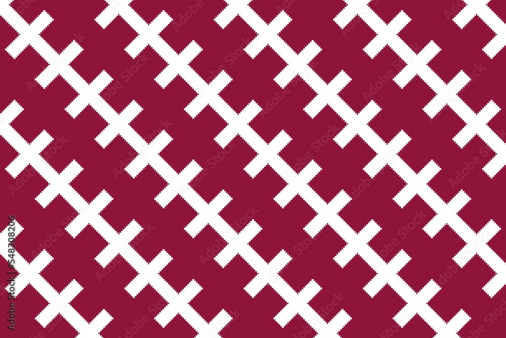 Geometric pattern in the colors of the national flag of Qatar. The colors of Qatar. Geometric pattern in the colors of the national flag of Qatar. The colors of Qatar.
