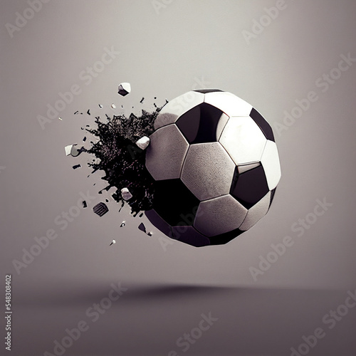 soccer ball art abstract