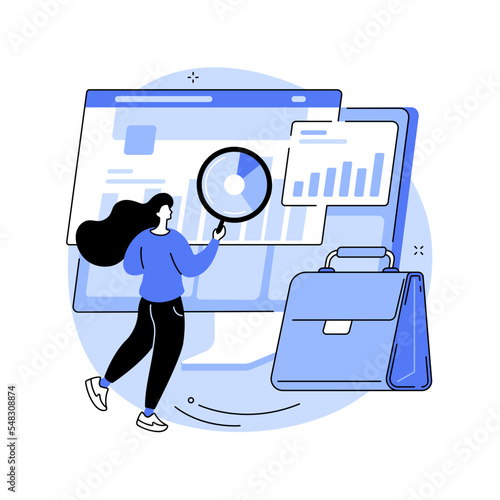 Enterprise accounting abstract concept vector illustration.