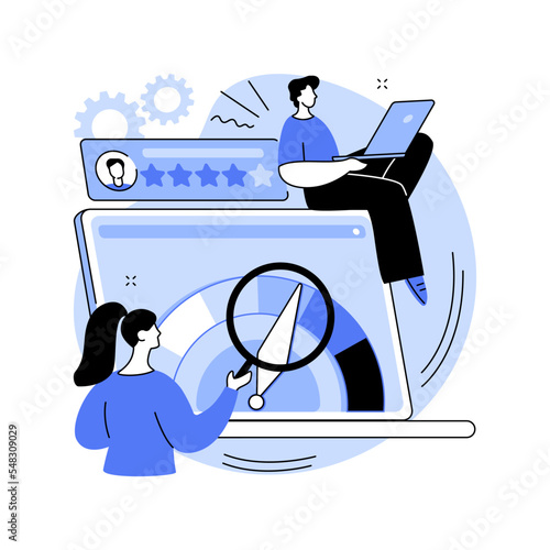 Credit rating abstract concept vector illustration.
