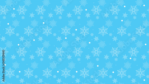 seamless pattern of snow in blue background for christmas event vector EPS10