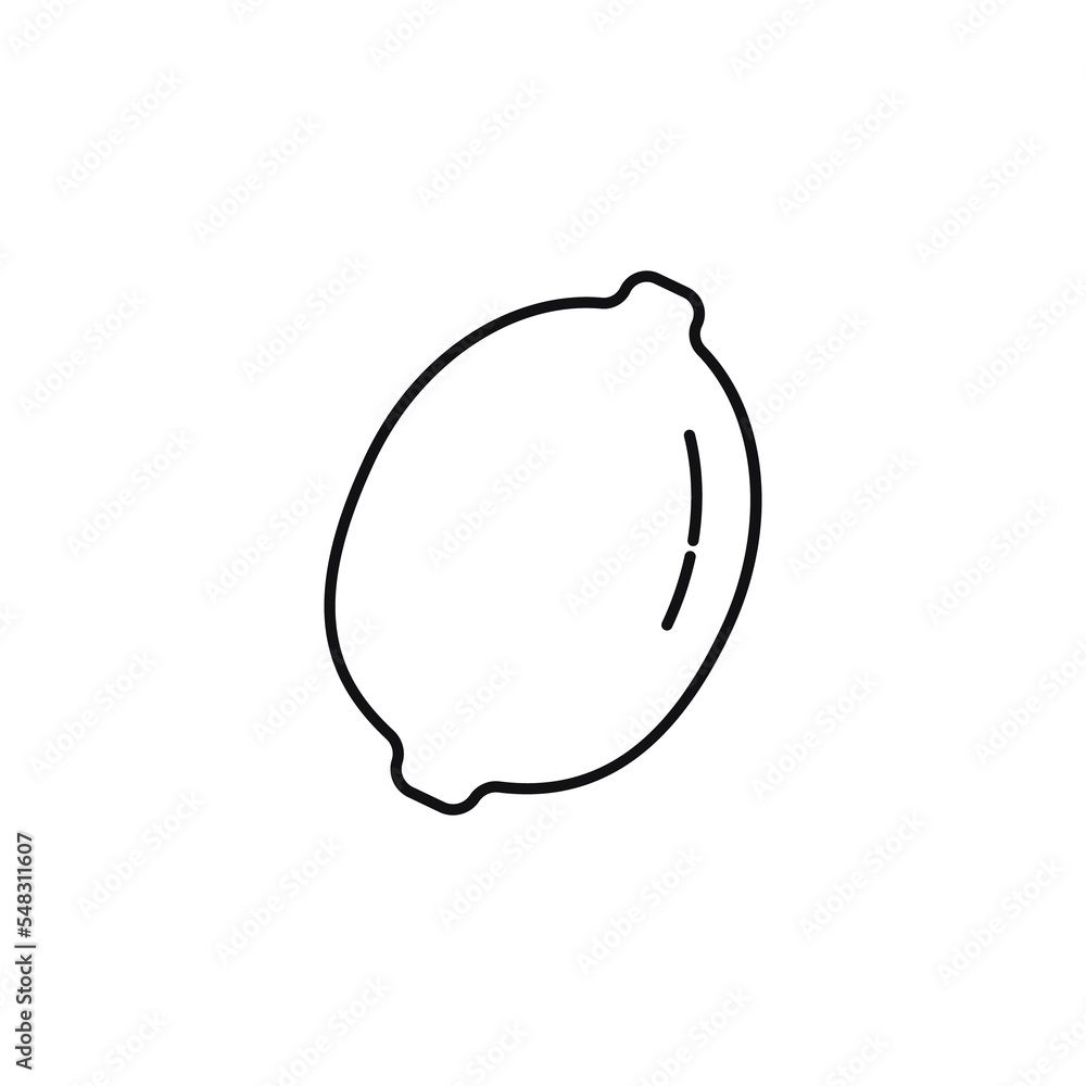 Lemon icon.Symbol lemon with leaf Lemon icon.Symbol lemon with leaf