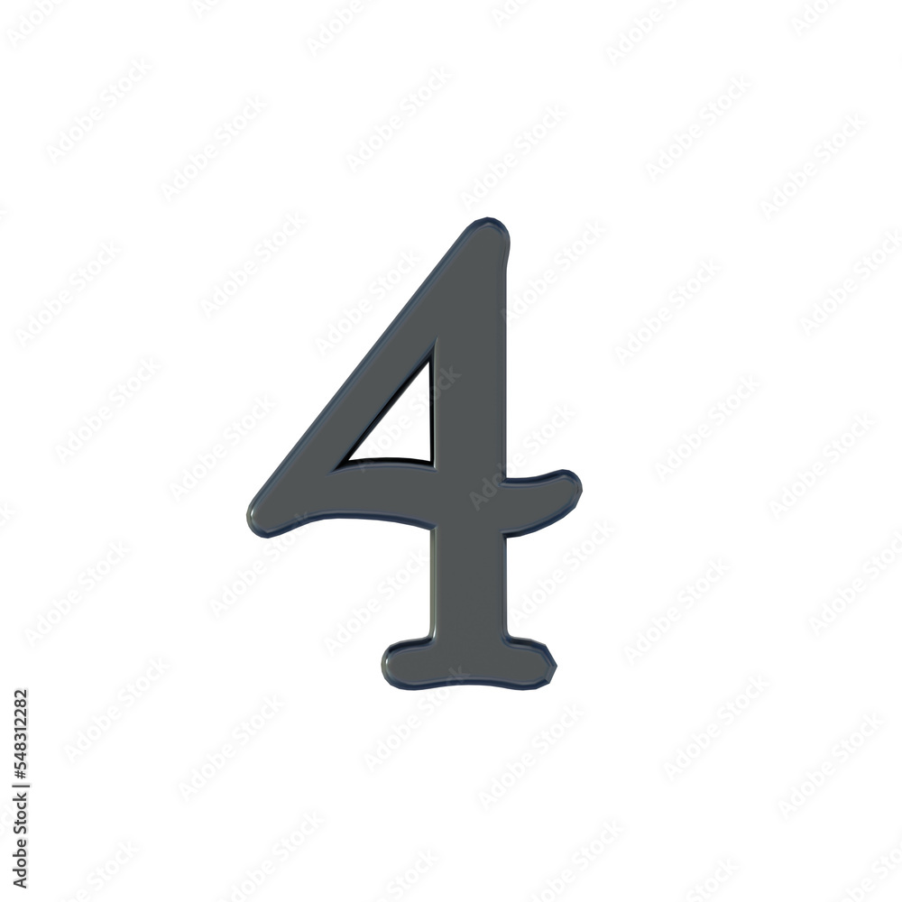 Fototapeta premium 3D CG 立体 数字 透過PNG