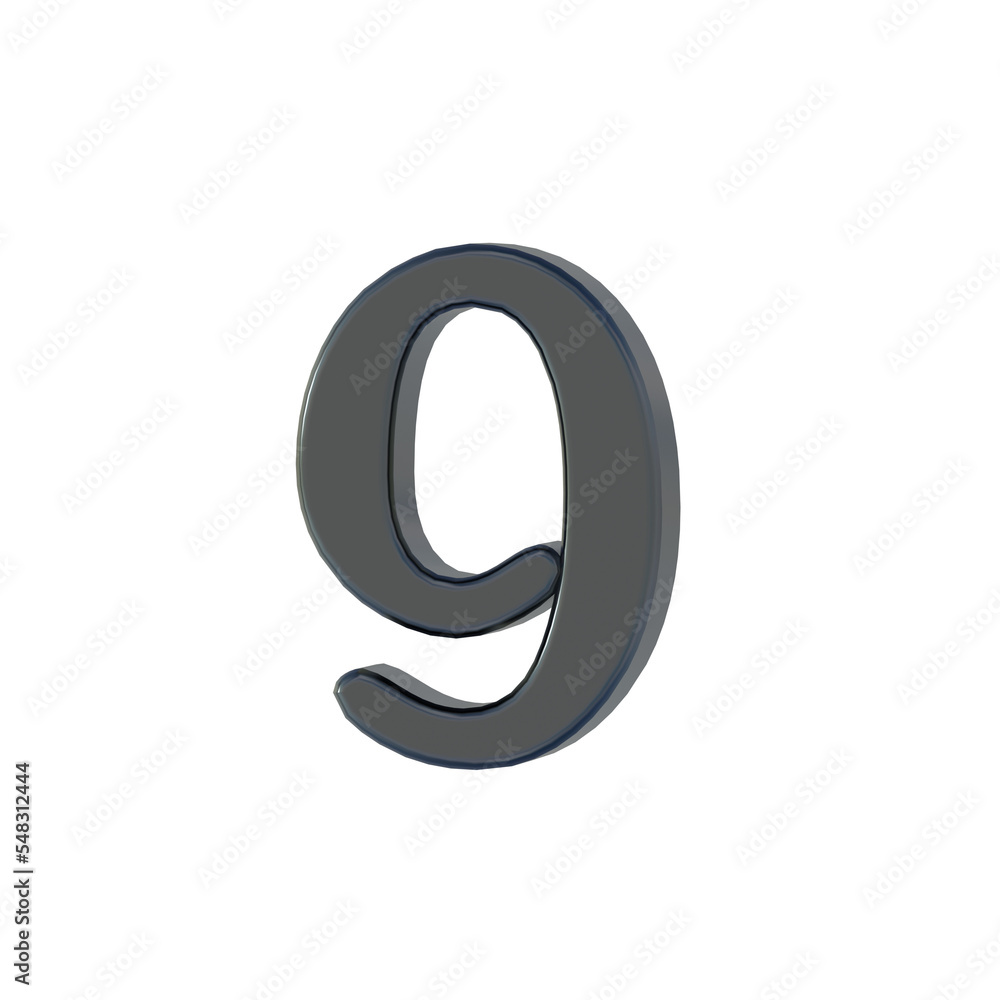 3D CG 立体 数字 透過PNG 3D CG 立体 数字 透過PNG