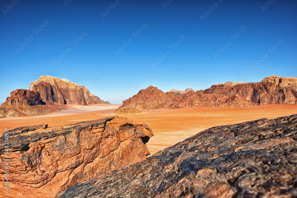 Beautiful desert Wadi Rum, the Jordan Kingdom