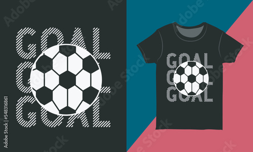 Fototapeta Naklejka Na Ścianę i Meble -  Modern Typography with a Football Graphic, Typography Graphics for Sports T-shirts