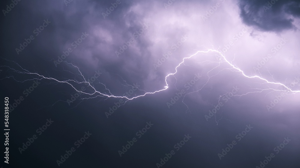 Lightning and storm clouds Lightning and storm clouds
