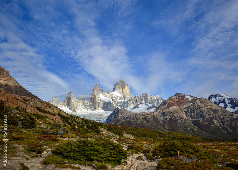 Beautiful landscape in patagonia. El Chalten Argentina.