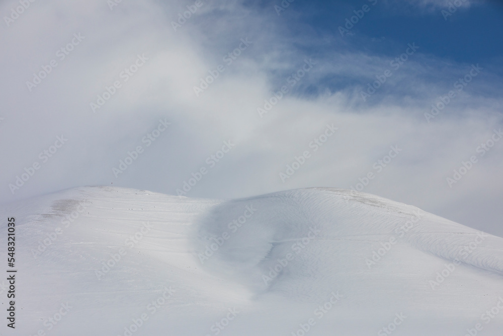 Snowy Mountains in the Kars Province, Kars Turkey Snowy Mountains in the Kars Province, Kars Turkey