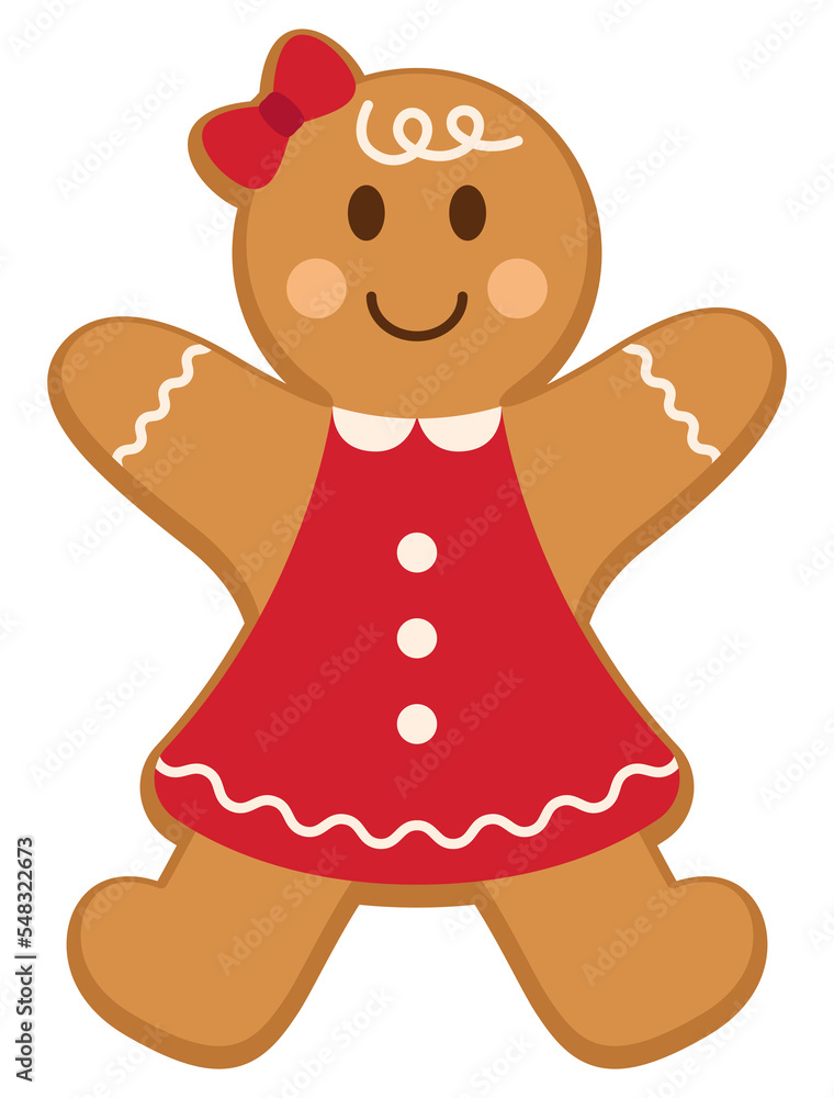 Gingerbread Girl Clipart