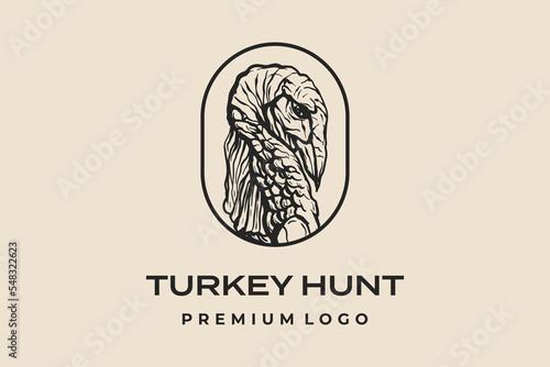 turkey hunting logo