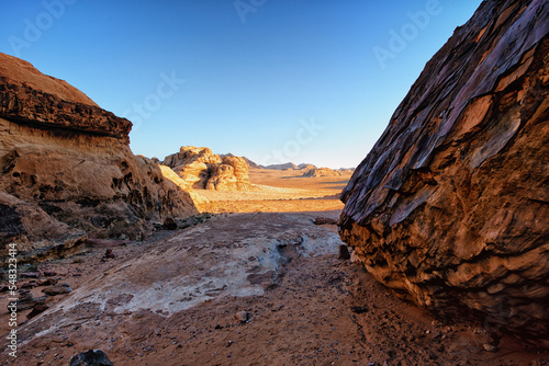 Beautiful desert Wadi Rum, the Jordan Kingdom