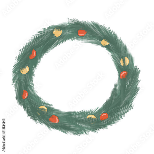 Christmas tree wreath