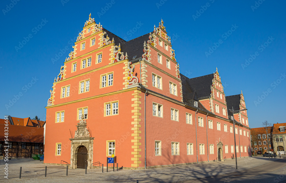 Zeughaus building at the castle square in Wolfenbuttel, Germany