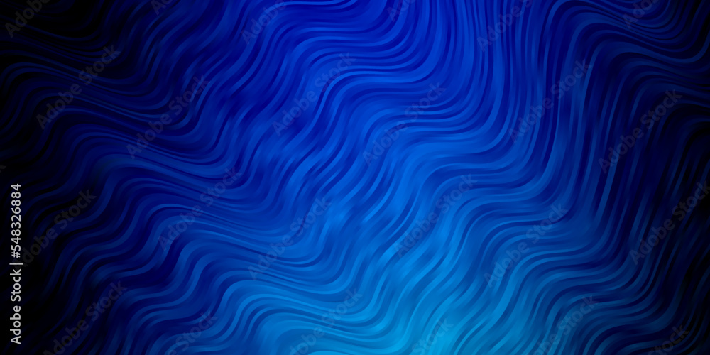 Dark BLUE vector layout with curves.